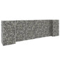 vidaXL H-Shaped Gabion Planter Steel Wire 223.6"x15.7"x31.5", 145660