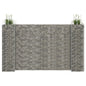 vidaXL H-Shaped Gabion Planter Steel Wire 223.6"x15.7"x59.1", 145663