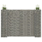 vidaXL H-Shaped Gabion Planter Steel Wire 223.6"x15.7"x70.9", 145664