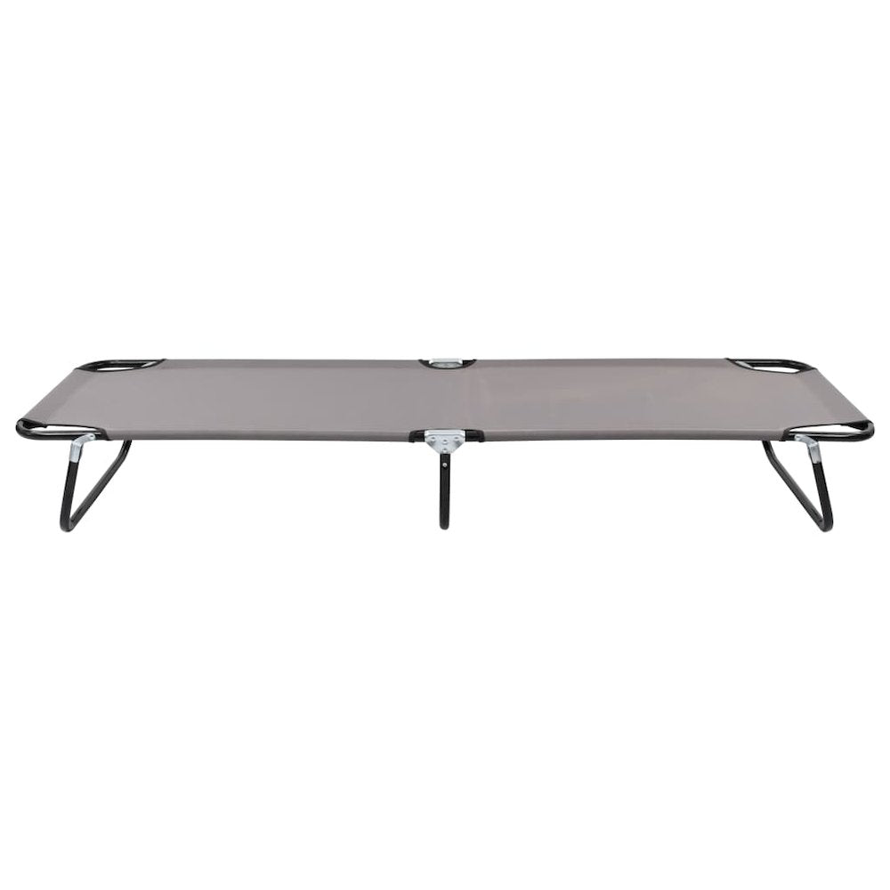 Sun Lounger Grey Strong steel frame & 600D polyester Standard