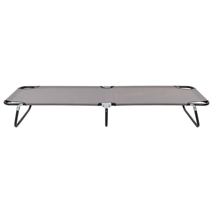 Sun Lounger Grey Strong steel frame & 600D polyester Standard