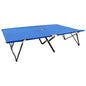 Sun Lounger Blue Steel Frame Double Collapsible
