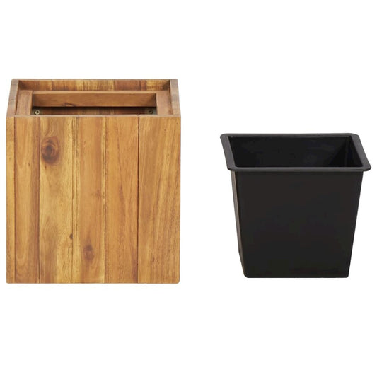vidaXL Garden Raised Bed Pot 9.6"x9.6"x9.6" Solid Acacia Wood, 46567