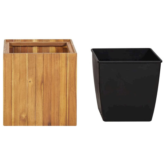 vidaXL Garden Raised Bed Pot 17.1"x17.1"x17.3" Solid Acacia Wood, 46569