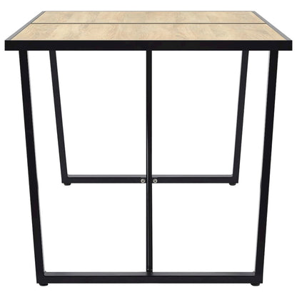 vidaXL Dining Table Oak 63"x31.5"x29.5" MDF, 281562