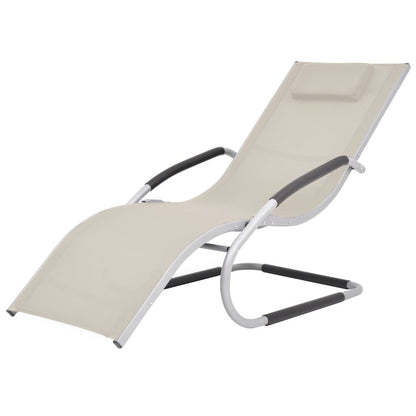Sun Lounger Cream, Grey