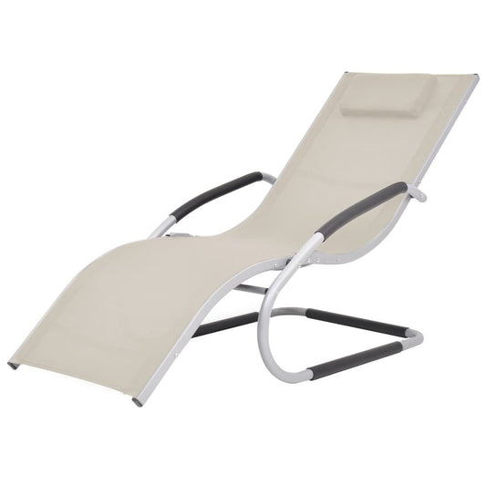 Sun Lounger Cream, Grey