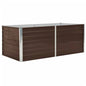 vidaXL Raised Garden Bed 63"x31.5"x17.7" Galvanized Steel Brown 7012