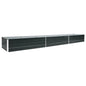 vidaXL Garden Raised Bed Galvanized Steel 189"x31.5"x17.7" Anthracite