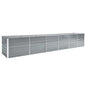 vidaXL Garden Raised Bed Galvanized Steel 189"x31.5"x30.3" Gray