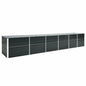 vidaXL Garden Raised Bed Galvanized Steel 189"x31.5"x30.3" Anthracite
