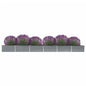 vidaXL Garden Raised Bed Galvanized Steel 236.2"x31.5"x17.7" Gray
