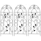vidaXL Plant Climbing Racks 3 pcs Black 15.7"x39.4" Iron 7099