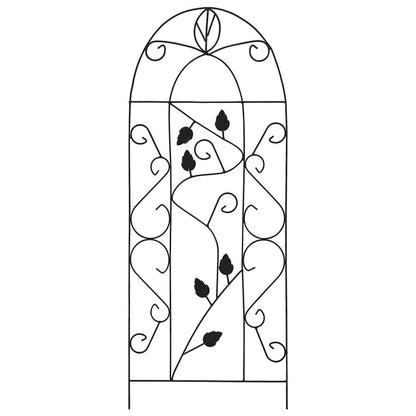 vidaXL Plant Climbing Racks 3 pcs Black 15.7"x39.4" Iron 7099