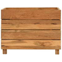 vidaXL Raised Bed 19.7"x15.7"x15" Recycled Teak and Steel 7421