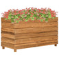 vidaXL Raised Bed 39.4"x15.7"x21.7" Recycled Teak and Steel 7425