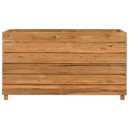 vidaXL Raised Bed 39.4"x15.7"x21.7" Recycled Teak and Steel 7425