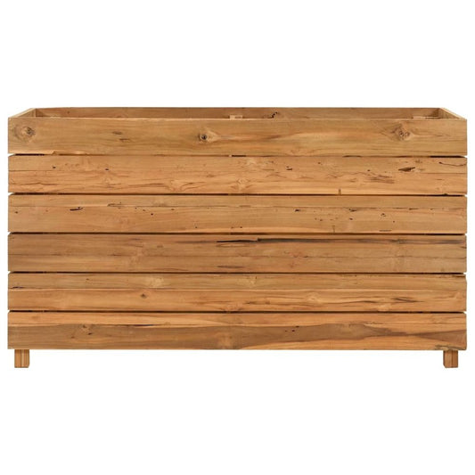 vidaXL Raised Bed 39.4"x15.7"x21.7" Recycled Teak and Steel 7425