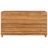 vidaXL Raised Bed 39.4"x15.7"x21.7" Recycled Teak and Steel 7425