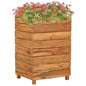 vidaXL Raised Bed 19.7"x15.7"x28.3" Recycled Teak and Steel 7427