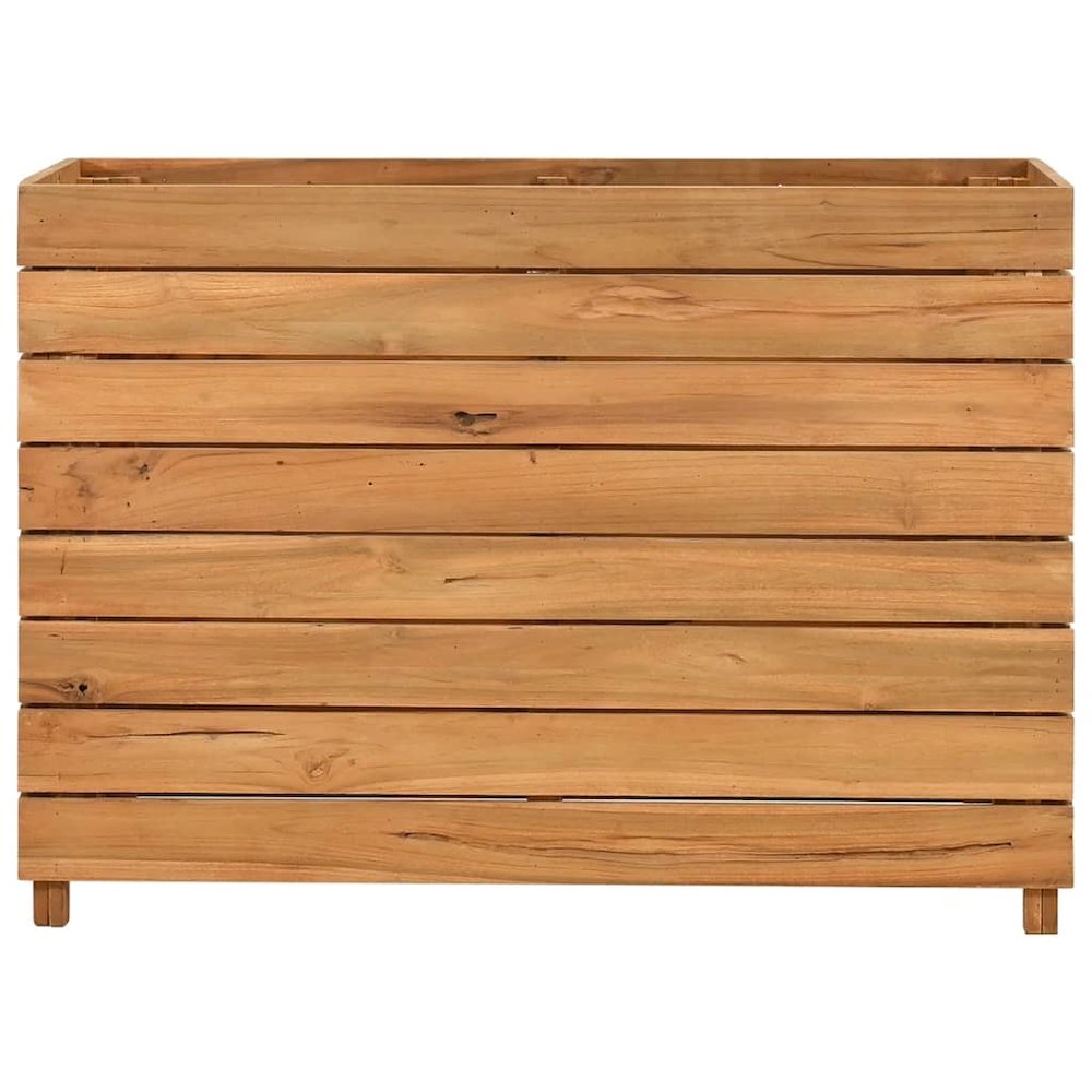 vidaXL Raised Bed 39.4"x15.7"x28.3" Recycled Teak and Steel 7428