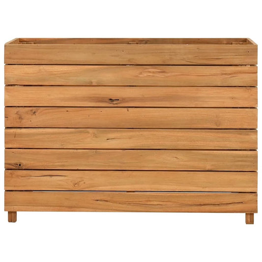vidaXL Raised Bed 39.4"x15.7"x28.3" Recycled Teak and Steel 7428