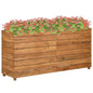 vidaXL Raised Bed 59.1"x15.7"x28.3" Recycled Teak and Steel 7429