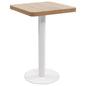 Bistro Table Light Brown 19.7"x19.7" MDF