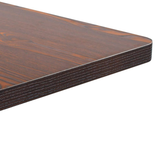 Bistro Table Dark Brown 19.7"x19.7" MDF