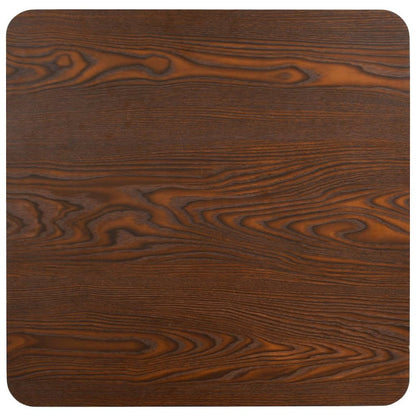 Bistro Table Dark Brown 31.5"x31.5" MDF