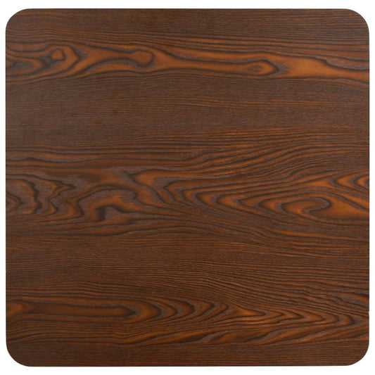 Bistro Table Dark Brown 31.5"x31.5" MDF