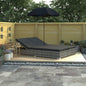 Sun Lounger Grey PE rattan, powder-coated steel, polyester Double