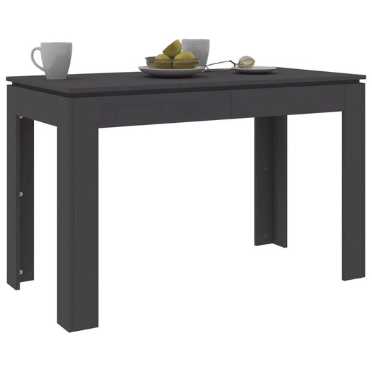 vidaXL Dining Table Gray 47.2"x23.6"x29.9" Chipboard, 800758