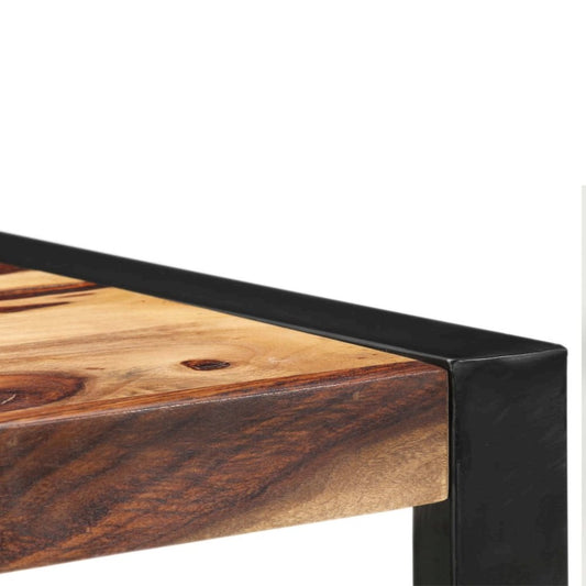 vidaXL Bar Table 23.6"x23.6"x43.3" Solid Sheesham Wood
