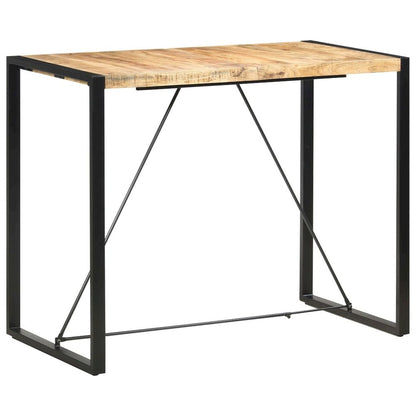 vidaXL Bar Table 55.1"x27.6"x43.3" Solid Mango Wood