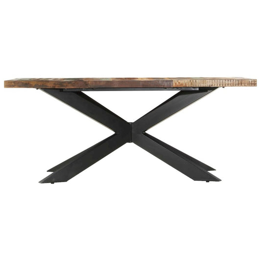 vidaXL Dining Table 70.9"x35.4"x29.9" Solid Reclaimed Wood, 285966