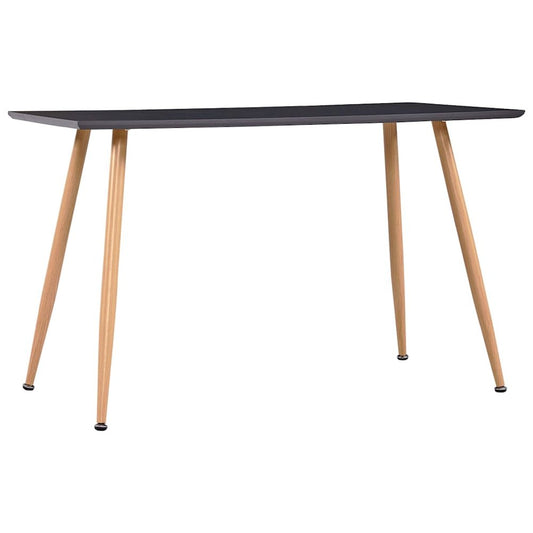 vidaXL Dining Table Gray and Oak 47.2"x23.6"x29.1" MDF, 248310