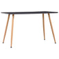 vidaXL Dining Table Gray and Oak 47.2"x23.6"x29.1" MDF, 248310