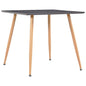 vidaXL Dining Table Gray and Oak 31.7"x31.7"x28.7" MDF, 248311