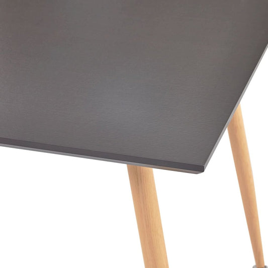 vidaXL Dining Table Gray and Oak 31.7"x31.7"x28.7" MDF, 248311