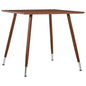 vidaXL Dining Table Brown 31.7"x31.7"x28.7" MDF, 248314