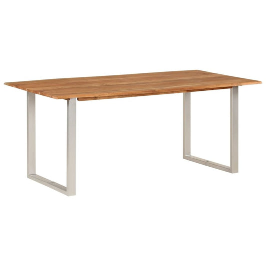 vidaXL Dining Table 70.9"x35.4"x29.9" Solid Acacia Wood 6476