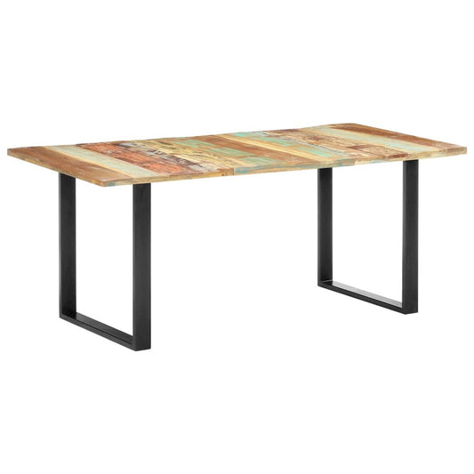 vidaXL Dining Table 70.9"x35.4"x29.9" Solid Reclaimed Wood, 285830