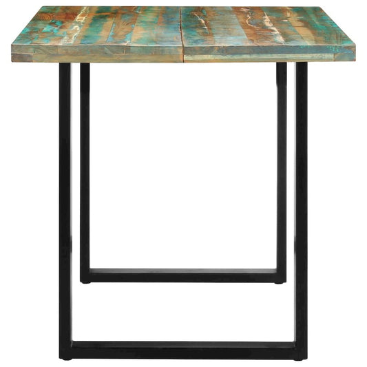 vidaXL Dining Table 63"x31.5"x29.5" Solid Reclaimed Wood