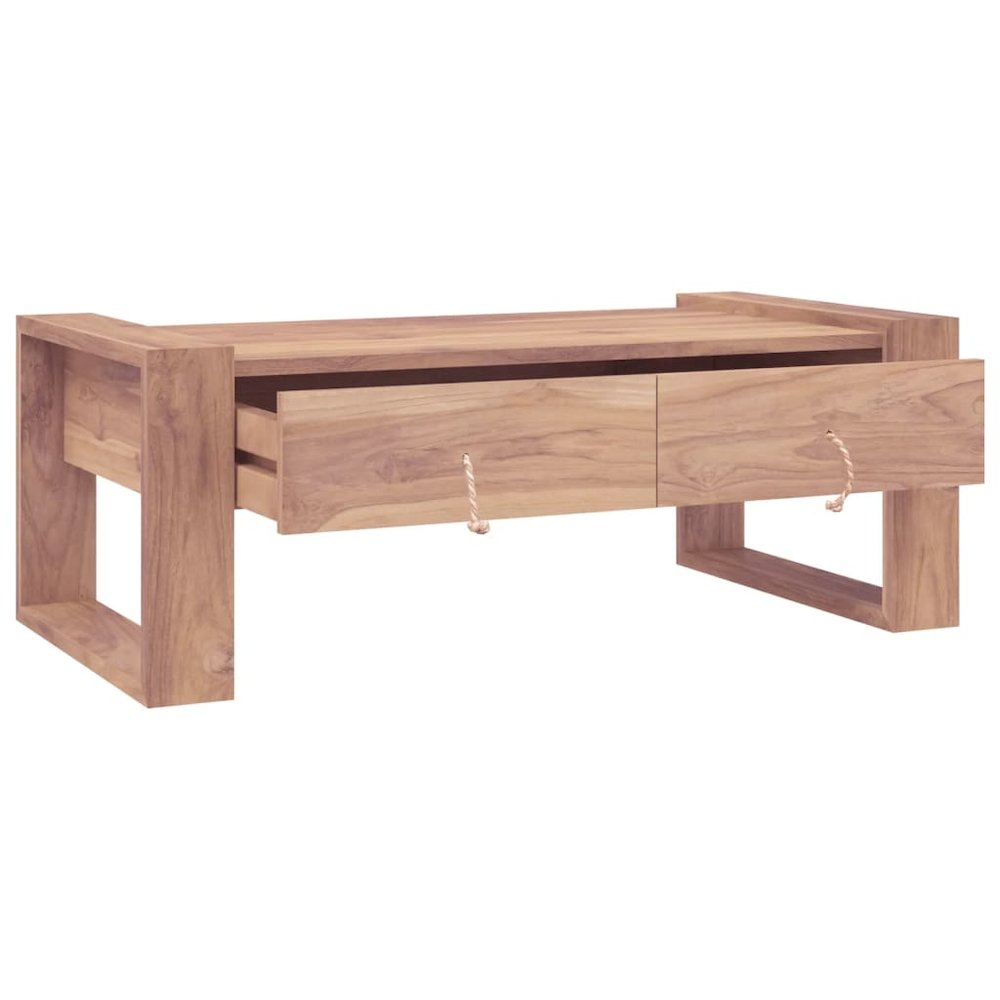 Coffee Table 43.3"x23.6"x15.7" Solid Teak Wood