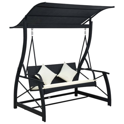 Swing Bench Black, Cream White