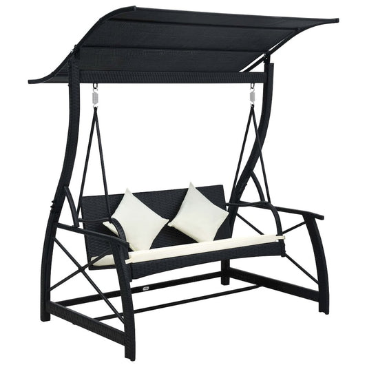 Swing Bench Black, Cream White