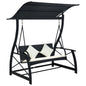 Swing Bench Black, Cream White