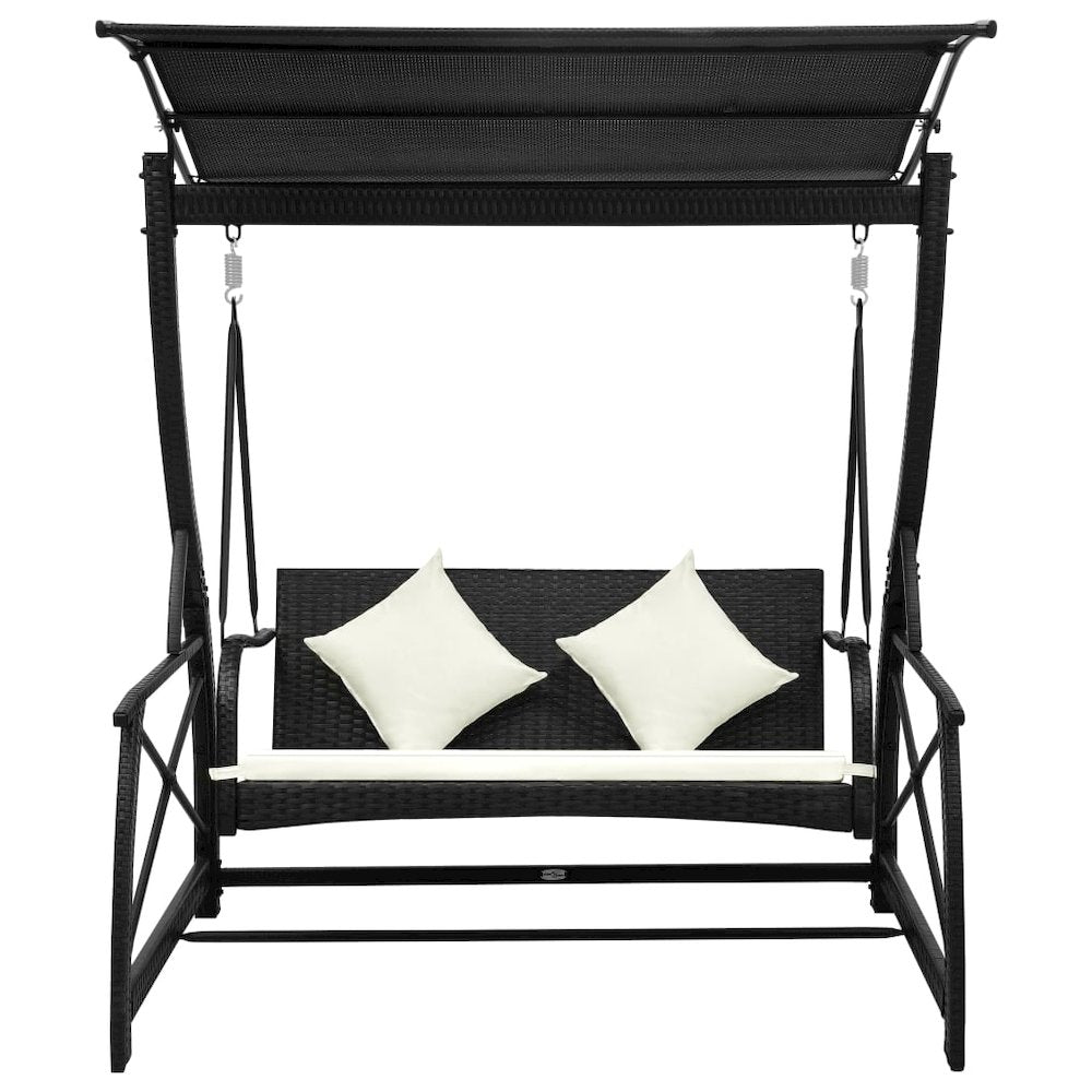 Swing Bench Black, Cream White
