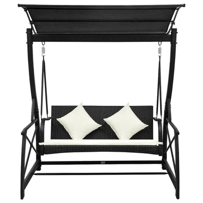 Swing Bench Black, Cream White